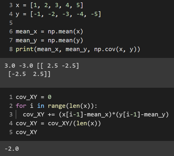 Covariance and Correlation 