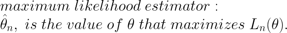 Maximum Likelihood Estimation(MLE)