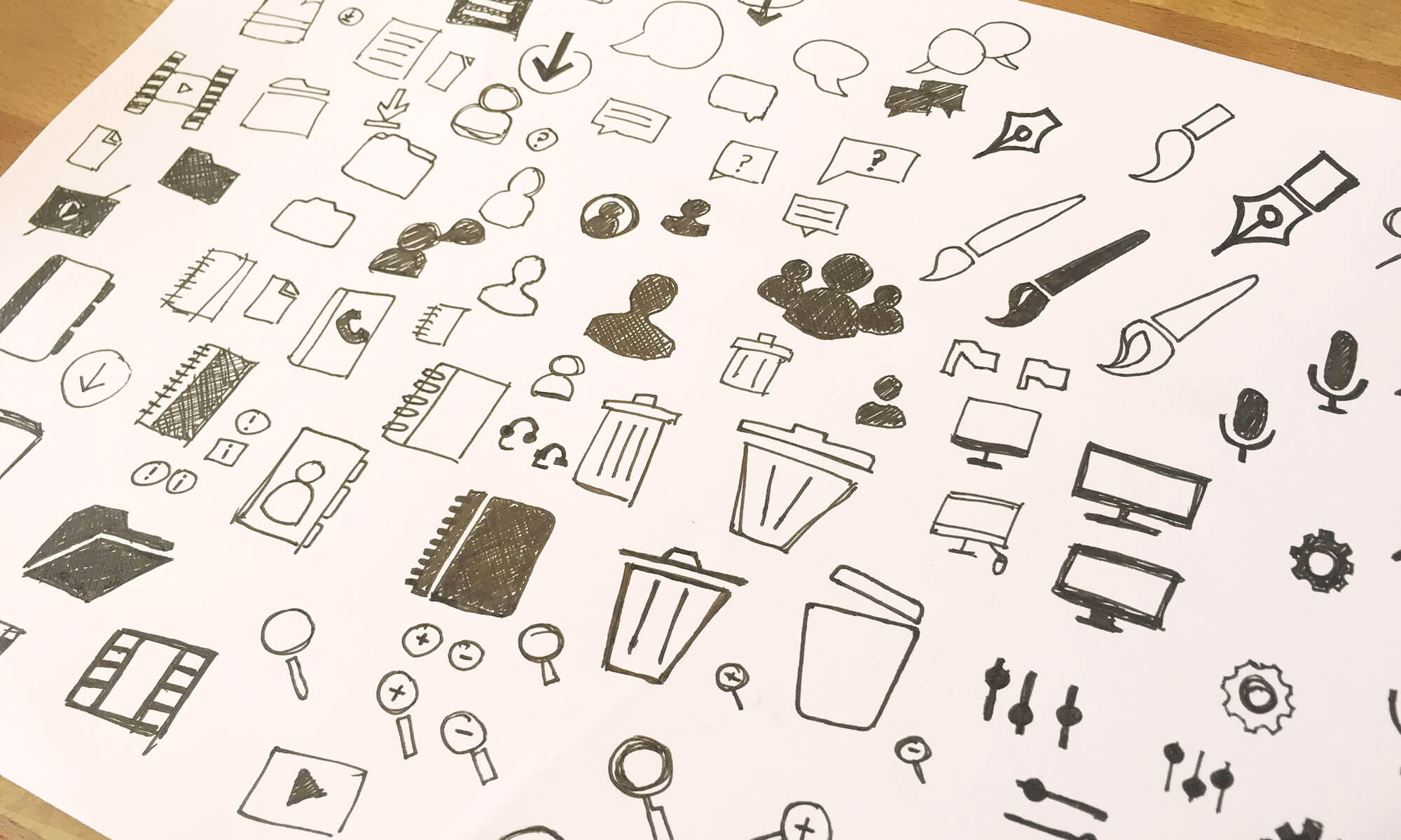 Rough exploration around the icon metaphors.