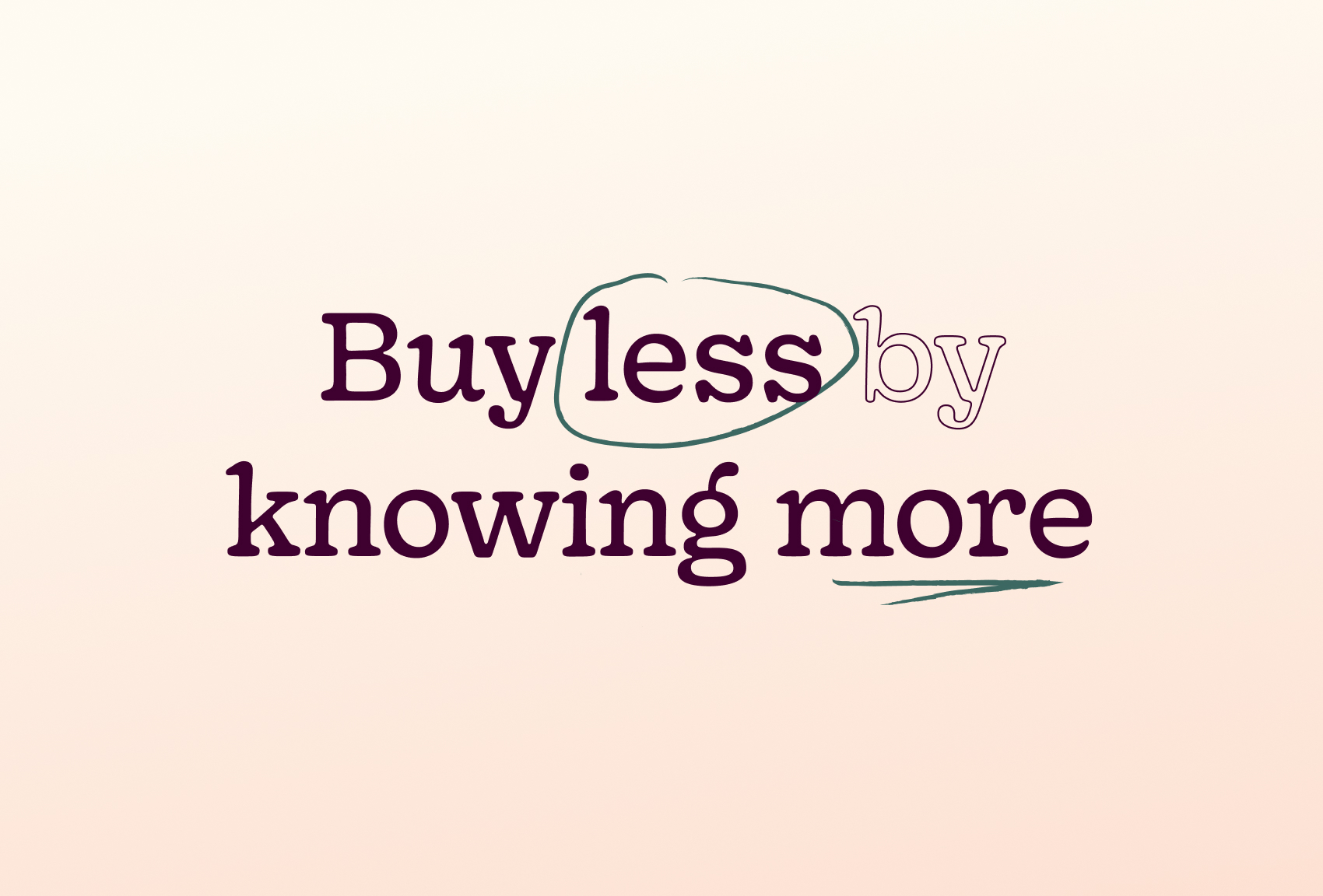 Buy less by knowing more with Good Garms