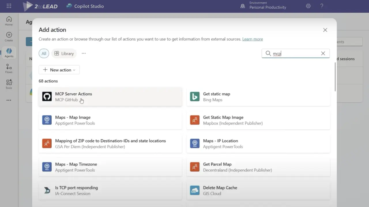 MCP Server Actions in Copilot Studio