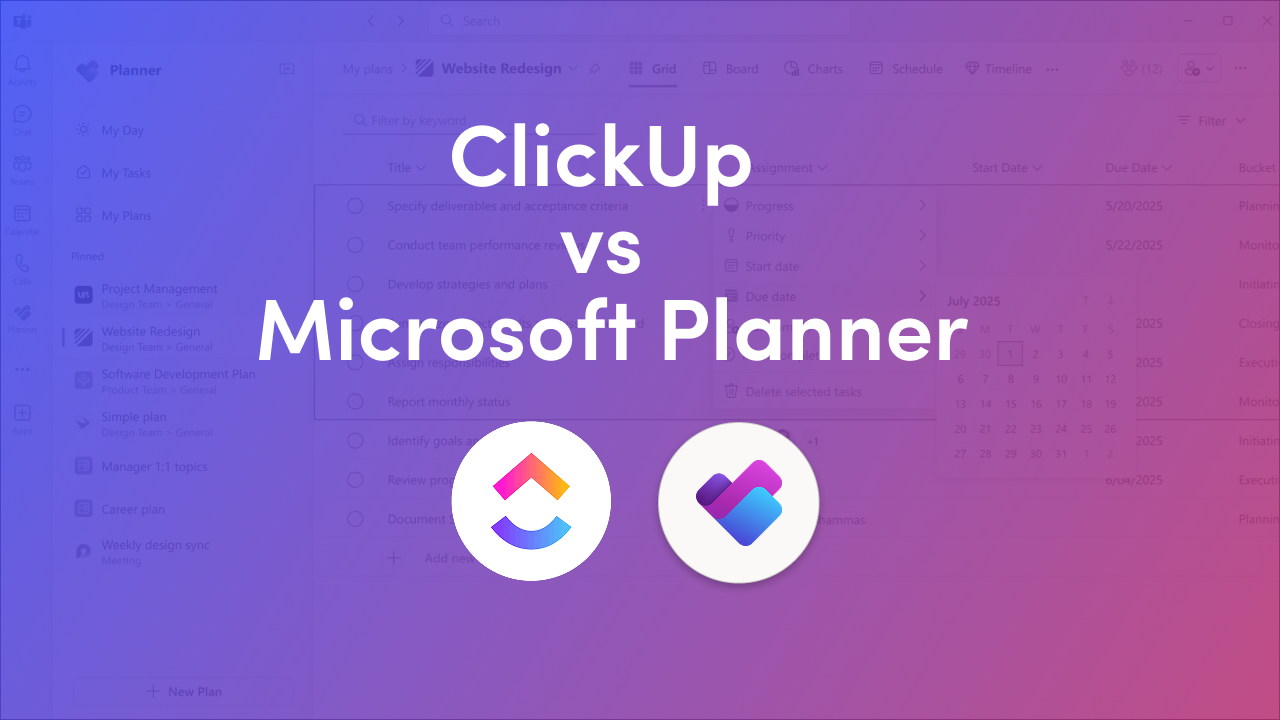 ClickUp vs Microsoft Planner