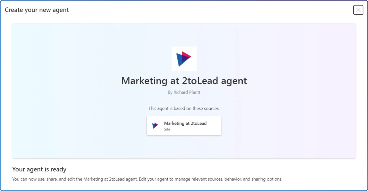 Create your Agent