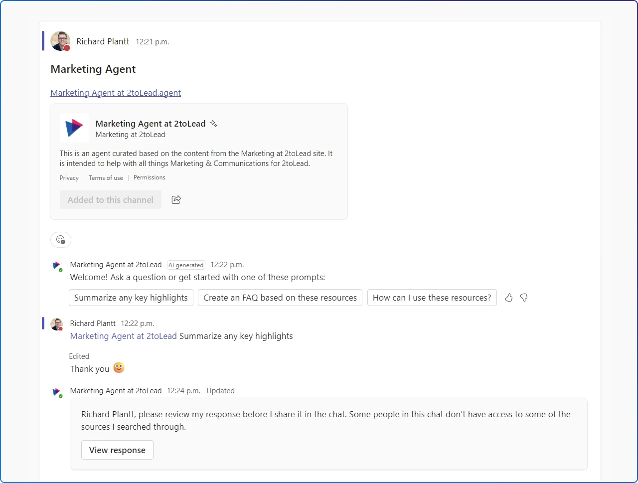 View Response