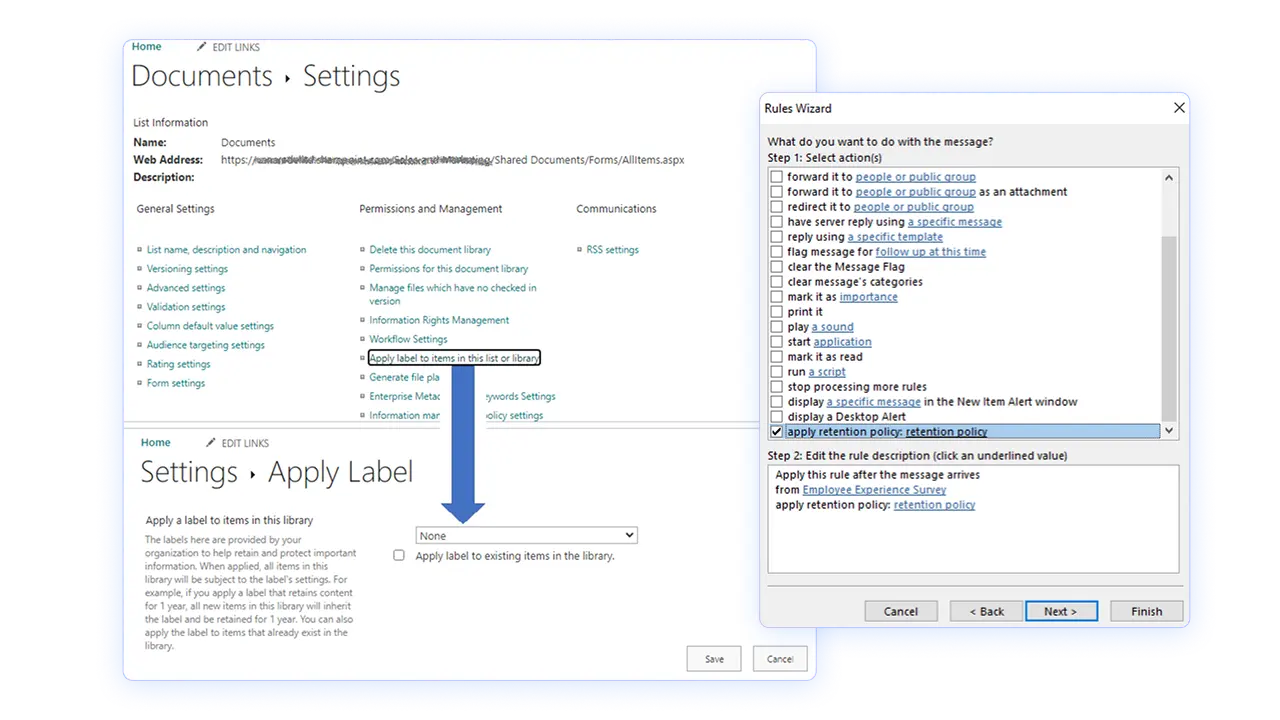 Retention labels in Microsoft Purview