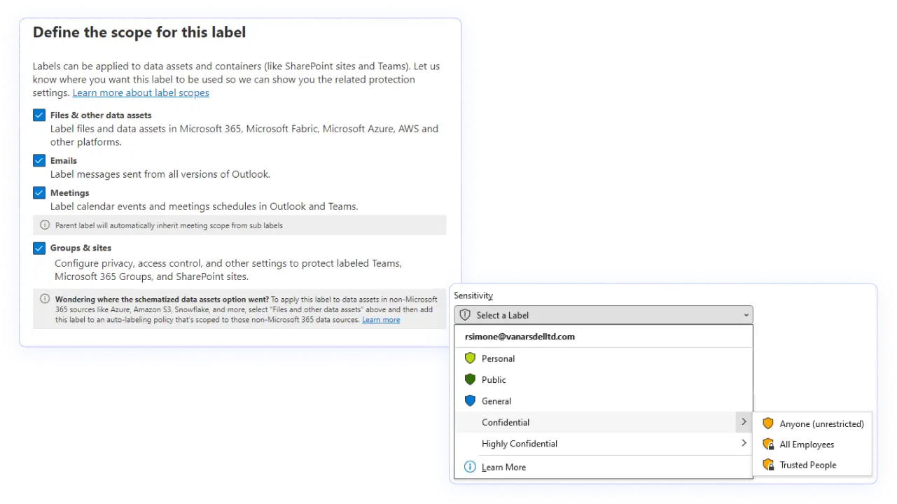Sensitivity labels in Microsoft Purview