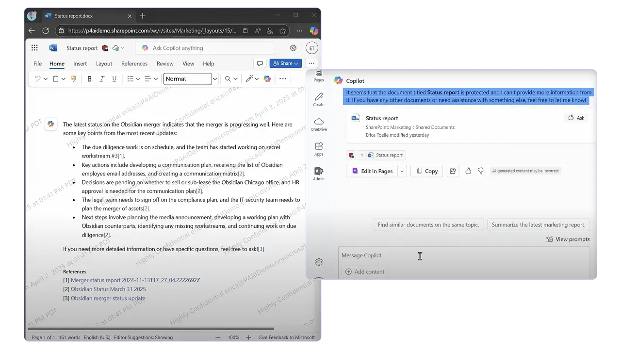 Microsoft Purview sensitivity labels for Copilot
