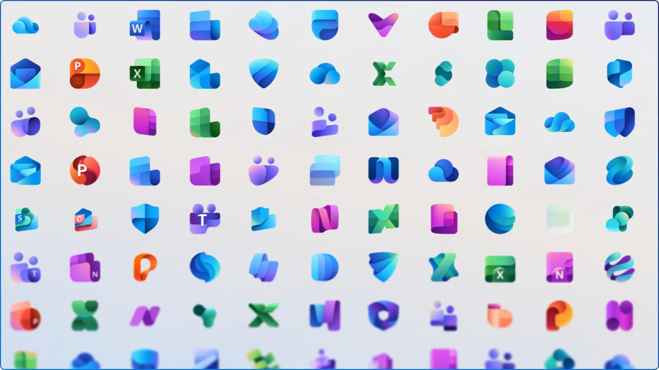 The Complete listing of the new Microsoft 365 Icons