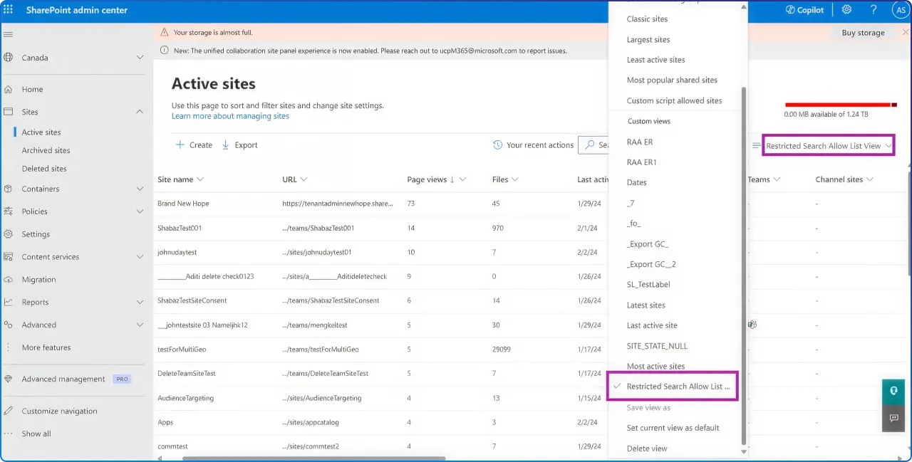 Restricted SharePoint Search