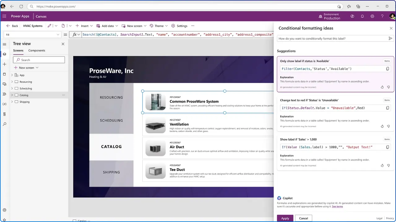 Microsoft Power Apps Canvas