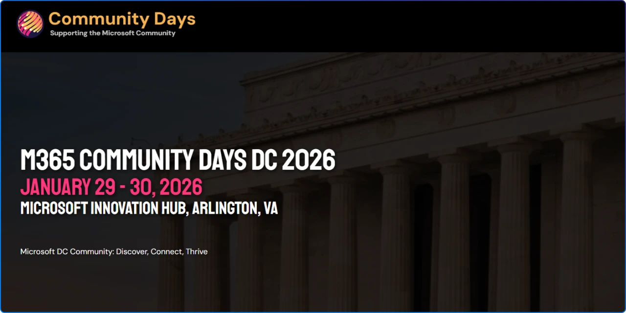 M365 Community Days DC 2026