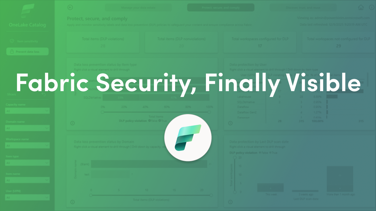 Microsoft Fabric Governance Insights in OneLake