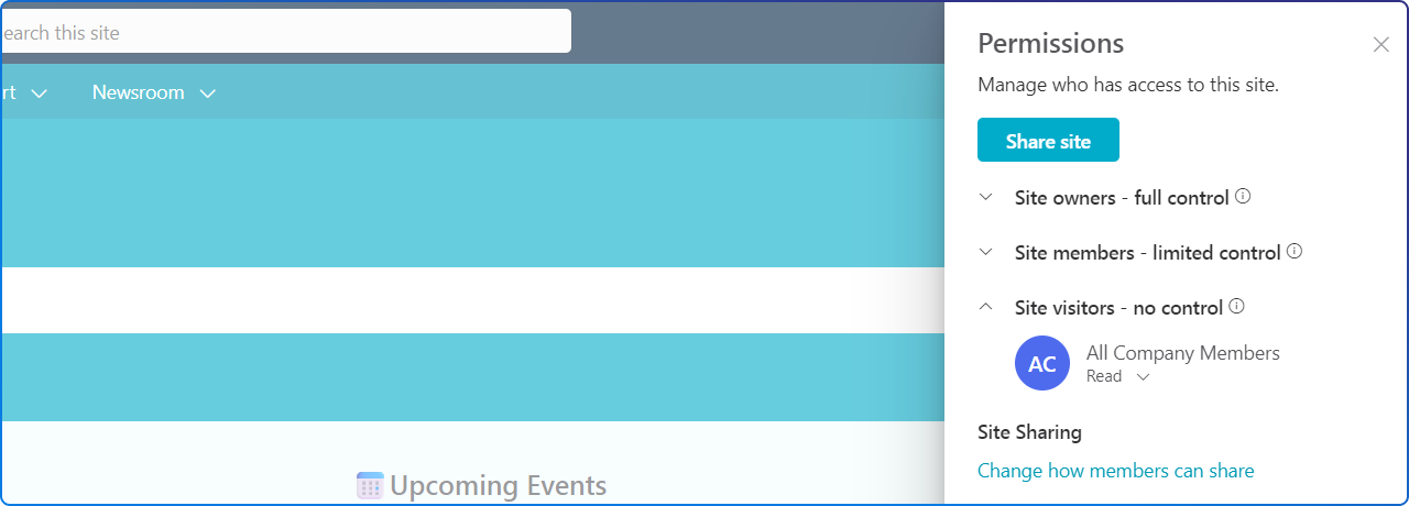 SharePoint Hub Sites - Manage permissions for access