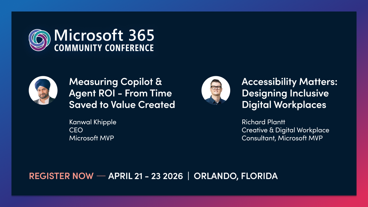 Register for the Microsoft 365 Community Conference