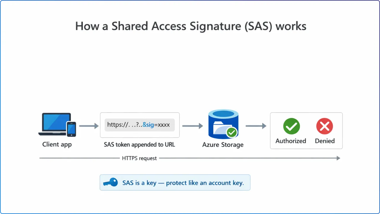 How a shared access signature (SAS) works