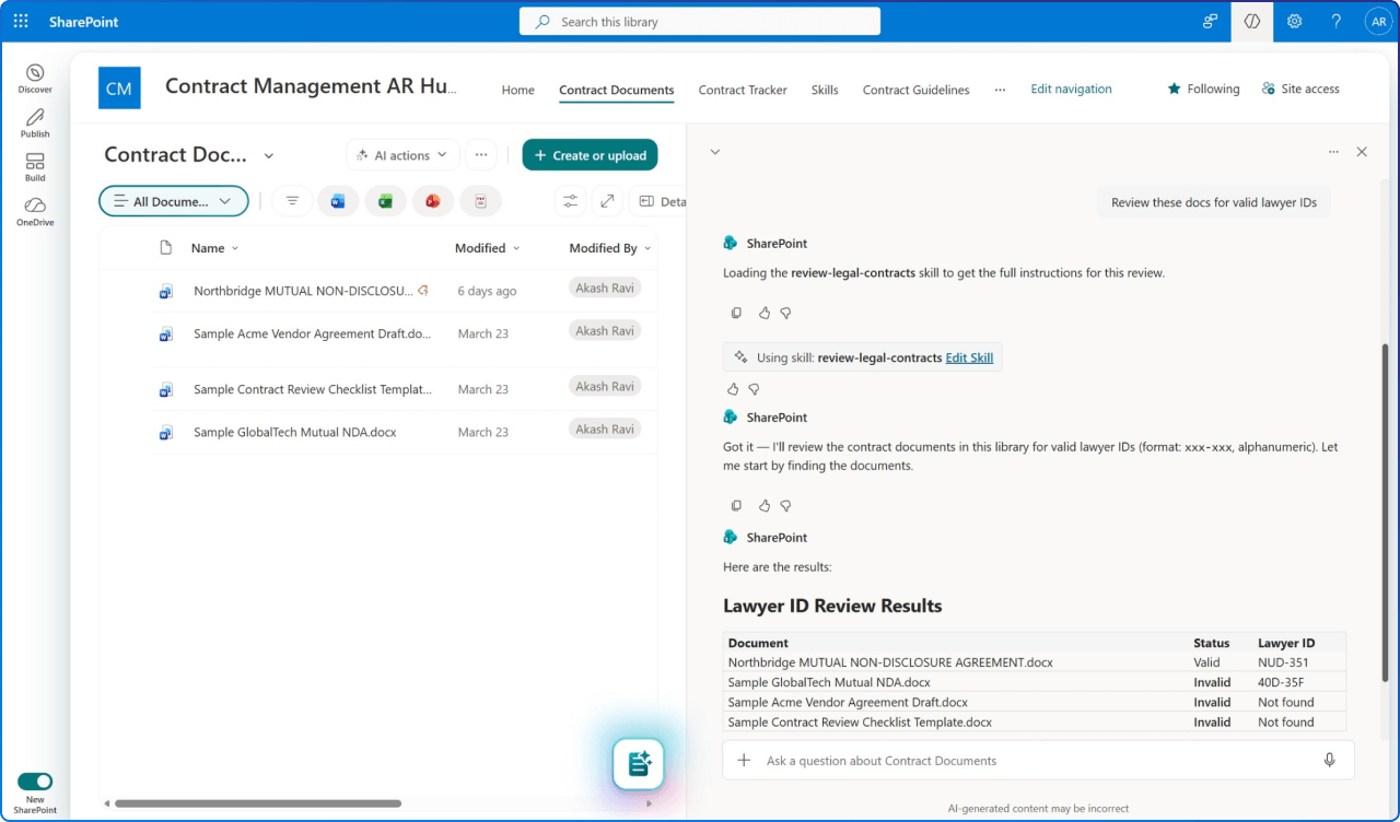SharePoint Skills