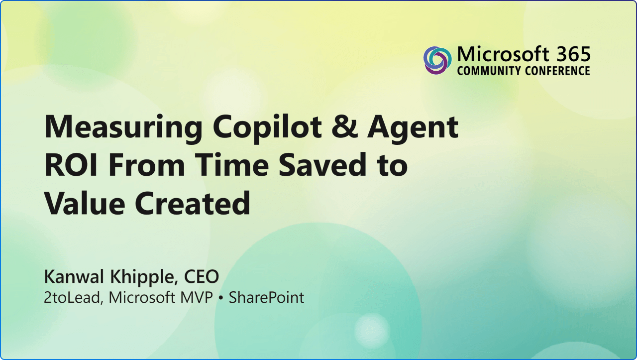 Measuring Copilot & Agent ROI