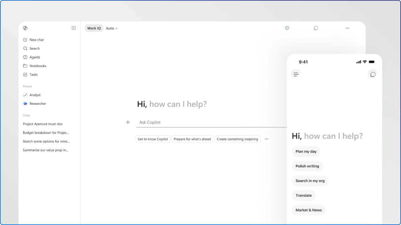 M365 Copilot New UI