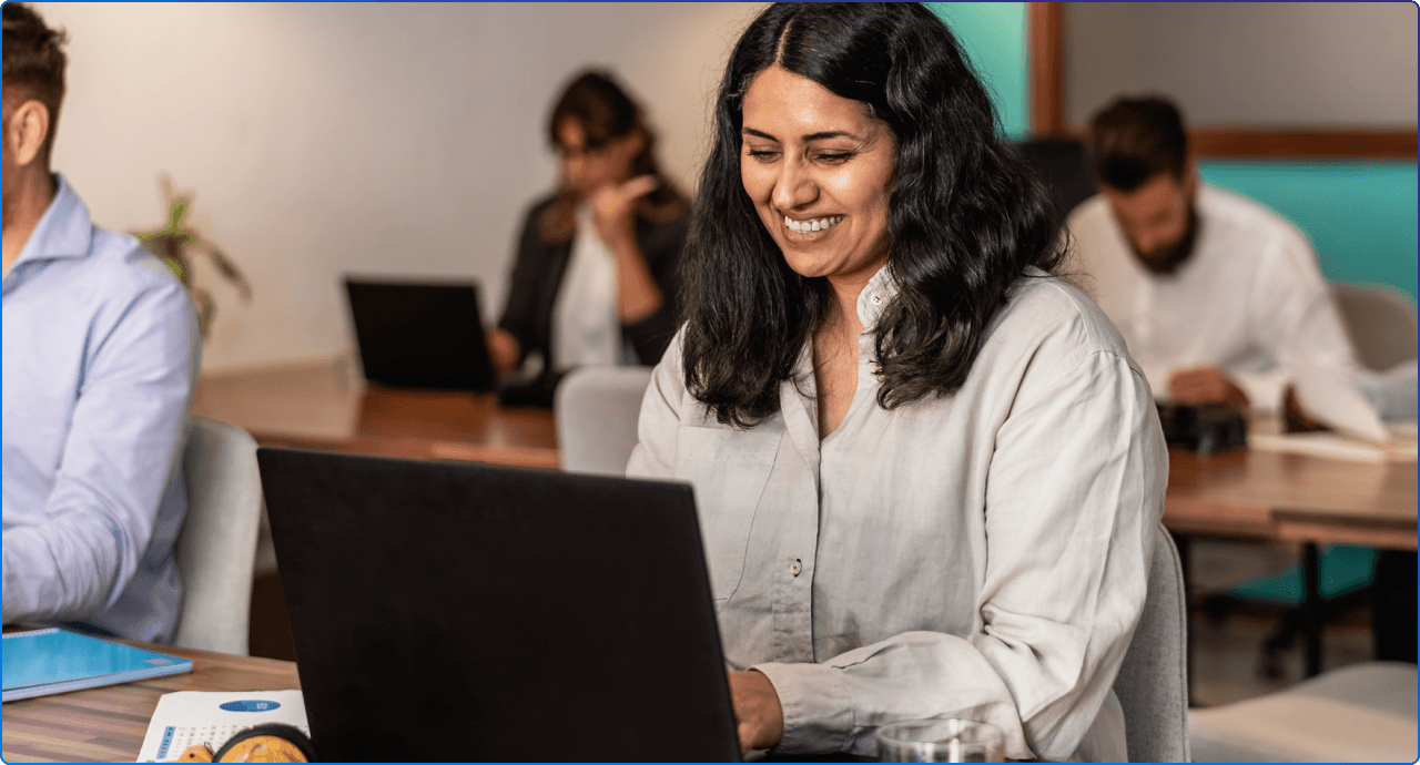 Person on computer