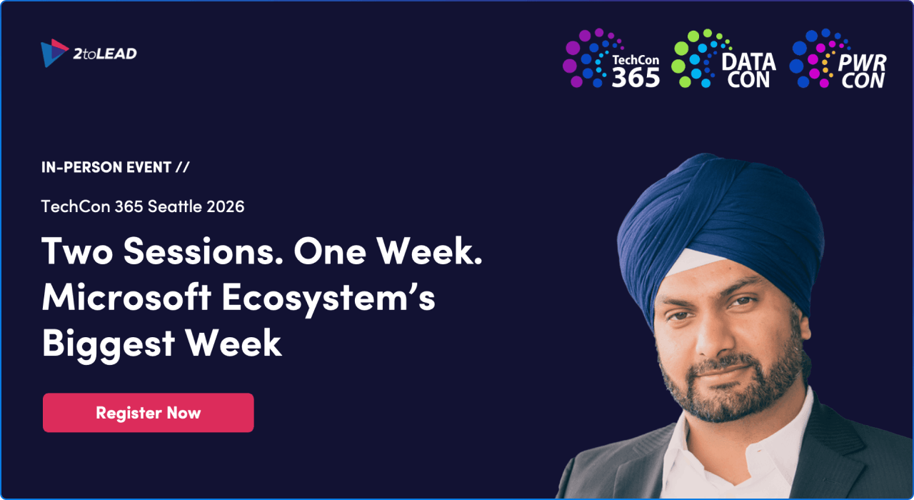 Upcoming Event TechCon 365 Seattle