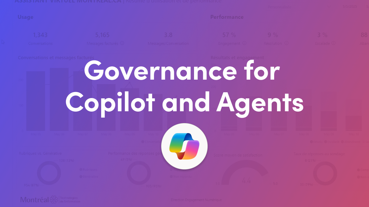 Governance for Copilot and Agents