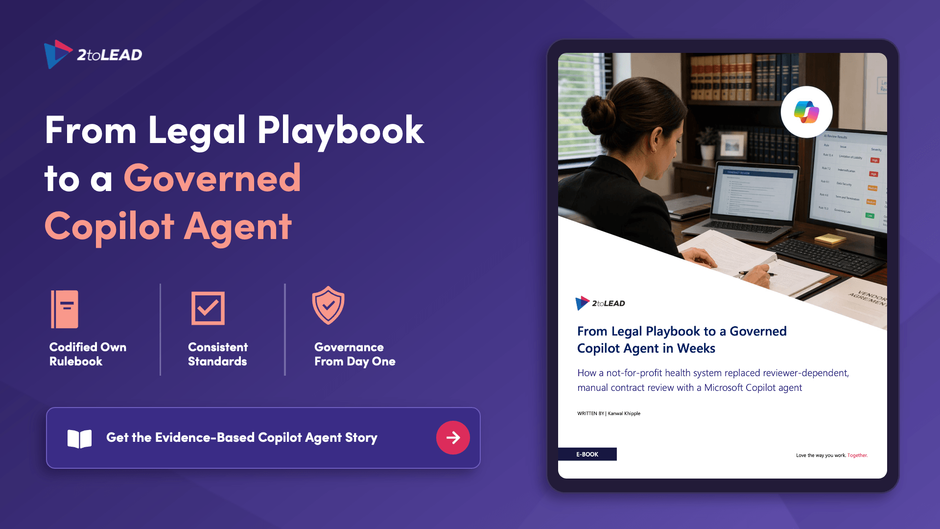 From Legal Playbook to a Governed Copilot Agent in Weeks