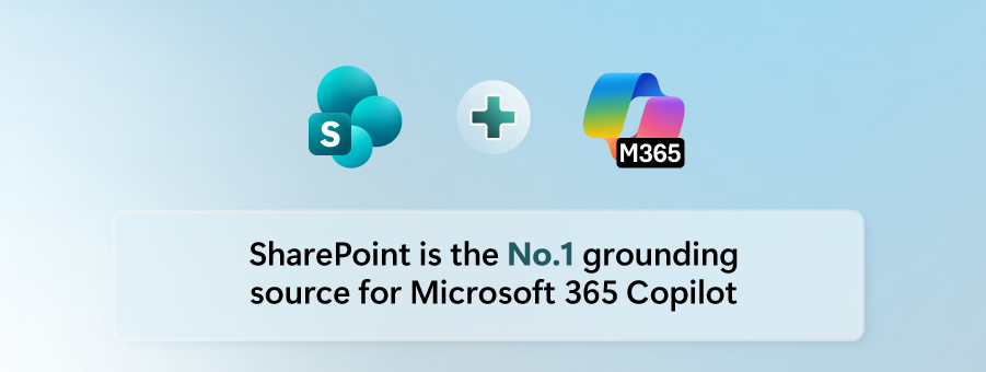 SharePoint is the number 1 grounding source for Microsoft 365 Copilot