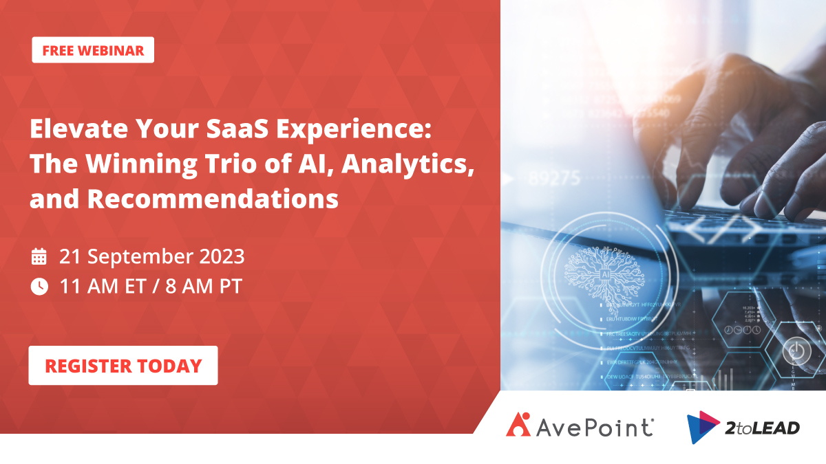 Mastering Microsoft 365 webinar series with AvePoint: AI, analytics and recommendations, then automation, governance and adoption, with Richard Harbridge.