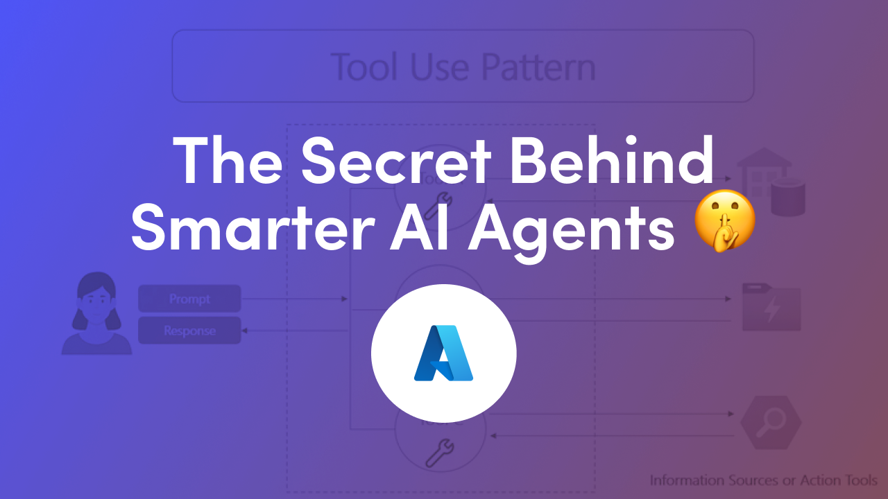 Agentic AI design patterns from Microsoft's Agent Factory: tool use, reflection, planning and multi-agent, and how to choose or combine them for your use cases.