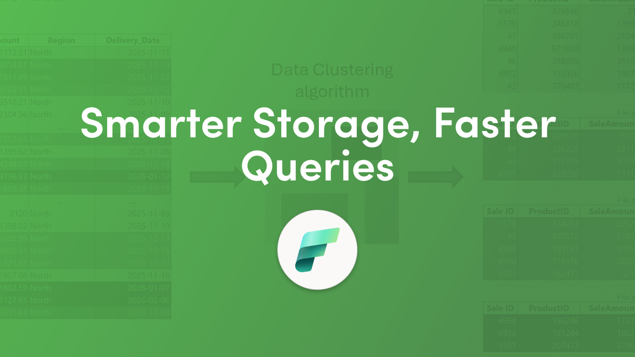 Data clustering in Microsoft Fabric Data Warehouse speeds queries with file skipping. See when to cluster, syntax for new or existing tables, and column tips.