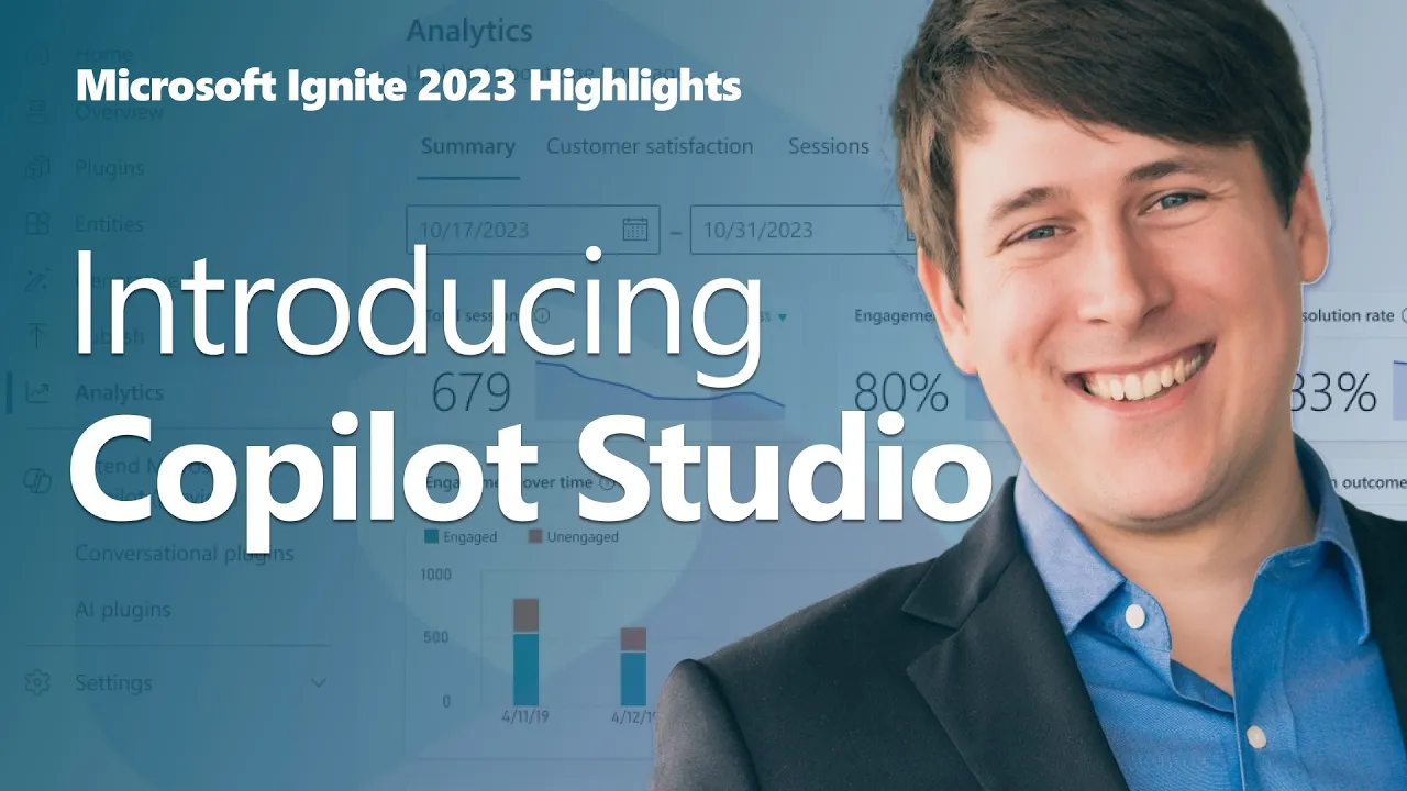 Microsoft Copilot Studio at Ignite 2023: why plugins matter from day one, how 1,100+ connectors link Copilot to enterprise data, and what licensing includes.
