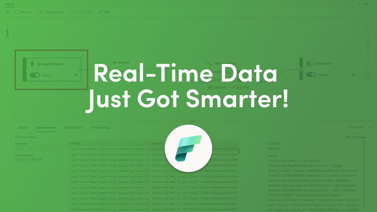 Microsoft Fabric update: graph data, faster Eventhouse and Lakehouse, a Spark connector for Azure SQL, Workspace Private Link and outbound access protection.