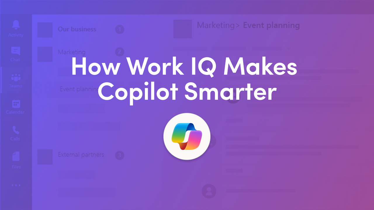 Work IQ is the intelligence layer giving Microsoft 365 Copilot and AI agents context on how work happens across Teams, Outlook and SharePoint.