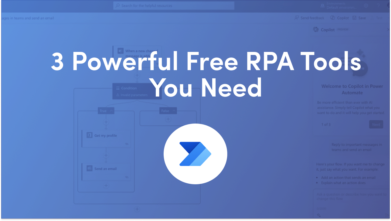 Free RPA tools let you automate forms, data entry and email at no cost. Compare Power Automate Desktop, Katalon and IFTTT and pick the right one to try first.
