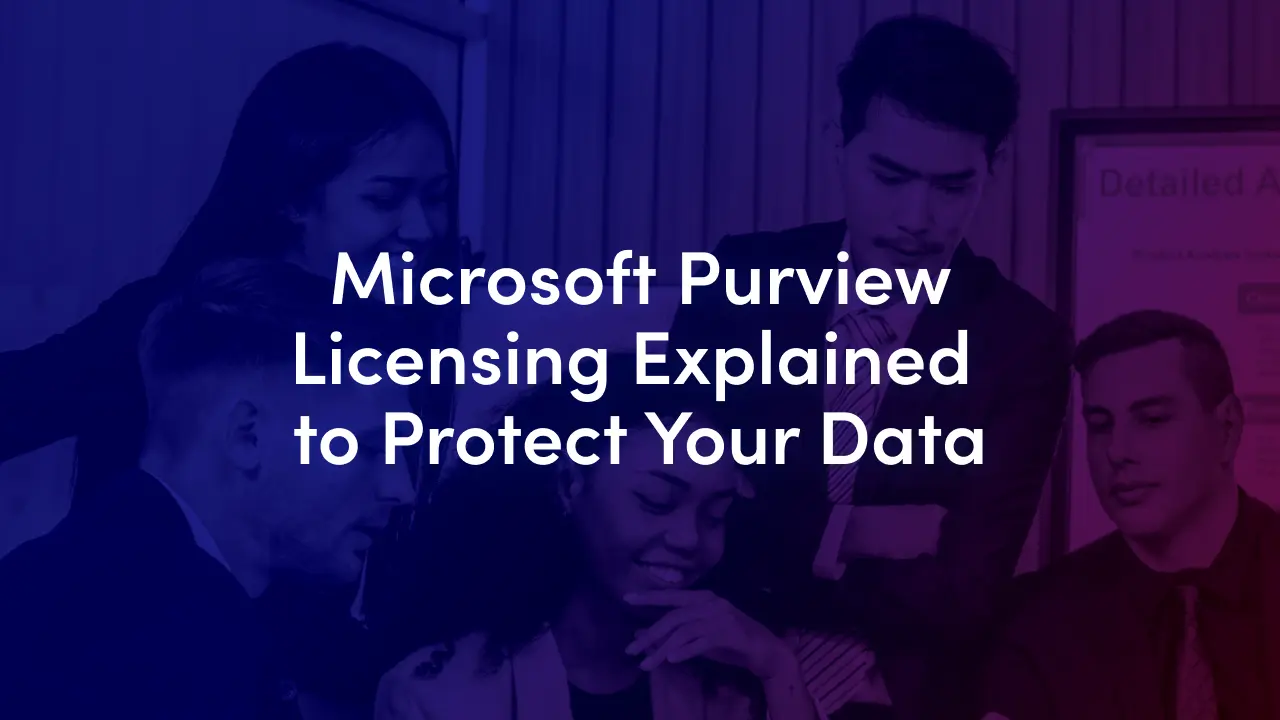 Microsoft Purview licensing compared across E3, E5 and add-ons, with SharePoint and Copilot scenarios showing when DLP, audit and labeling need an upgrade.