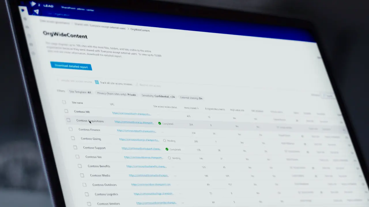 SharePoint Advanced Management helps govern Copilot with data access governance reports, site access reviews, inactive site policies and site creation limits.