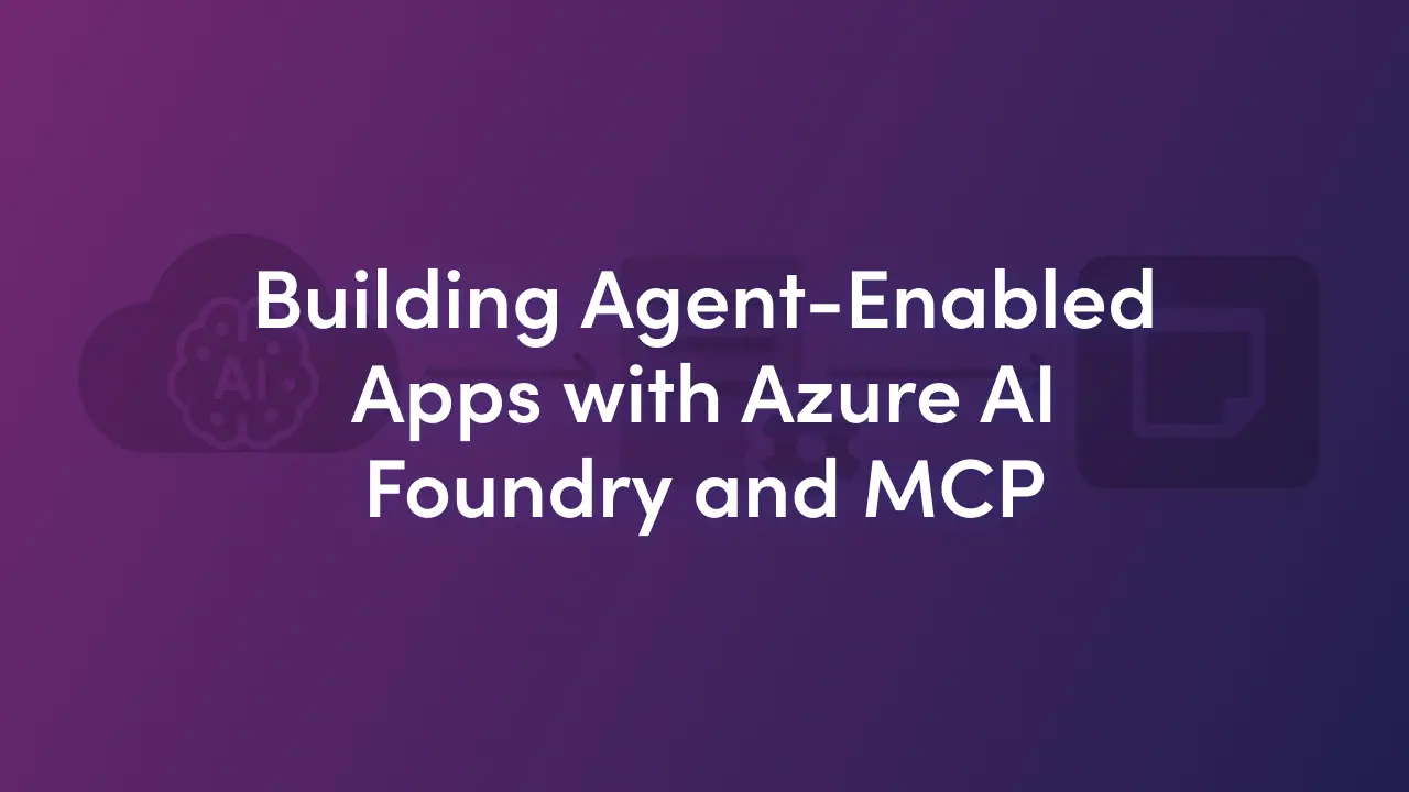 Azure AI Foundry agents can call your App Service app through an MCP server. Get a FastAPI blueprint, security guardrails and a 90 to 120 day rollout plan.