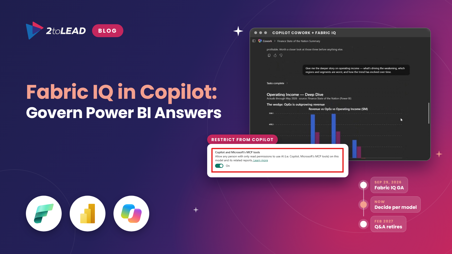 Fabric IQ in Copilot: Restrict from Copilot for Power BI