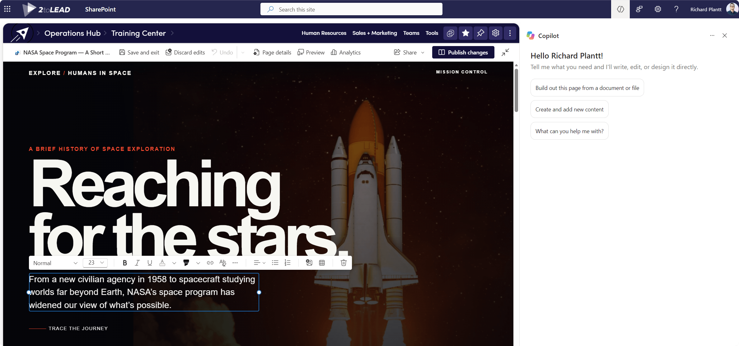 Editing HTML pages in SharePoint