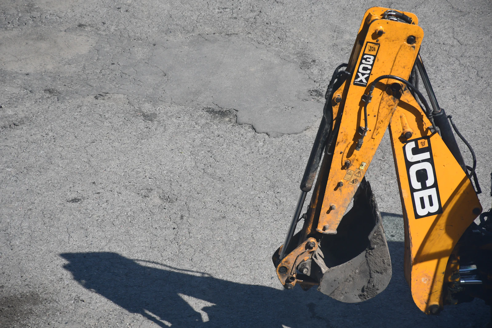 backhoe and loader in construction work