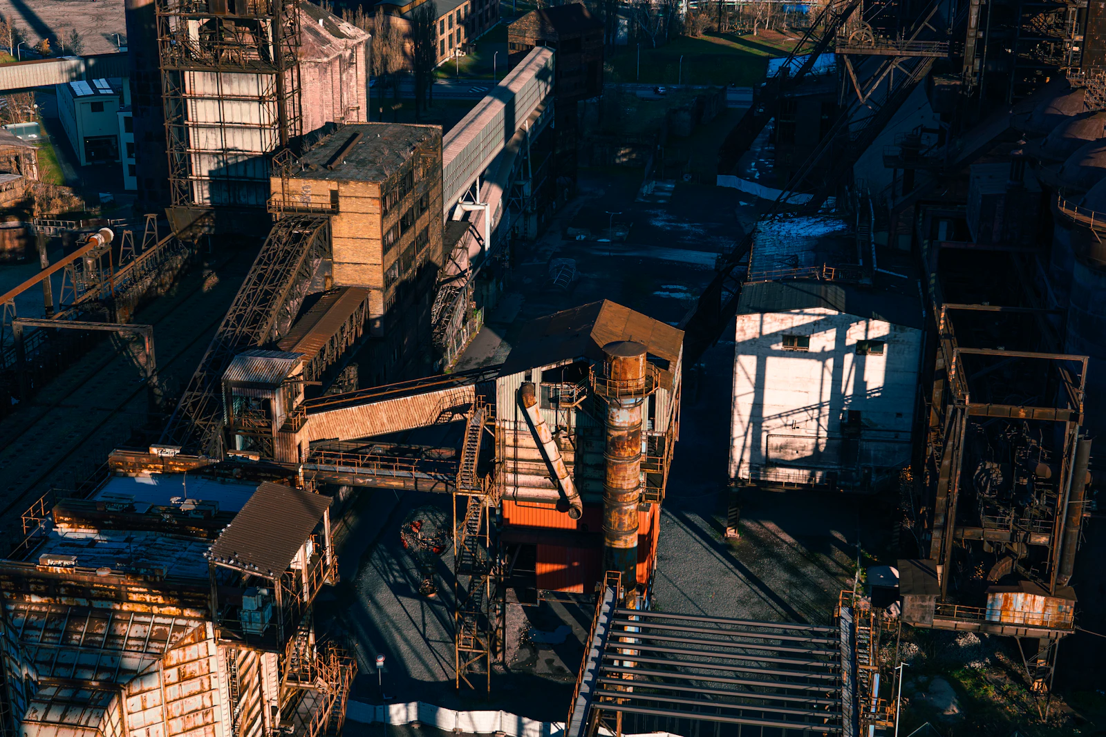 trash and chute in construction work