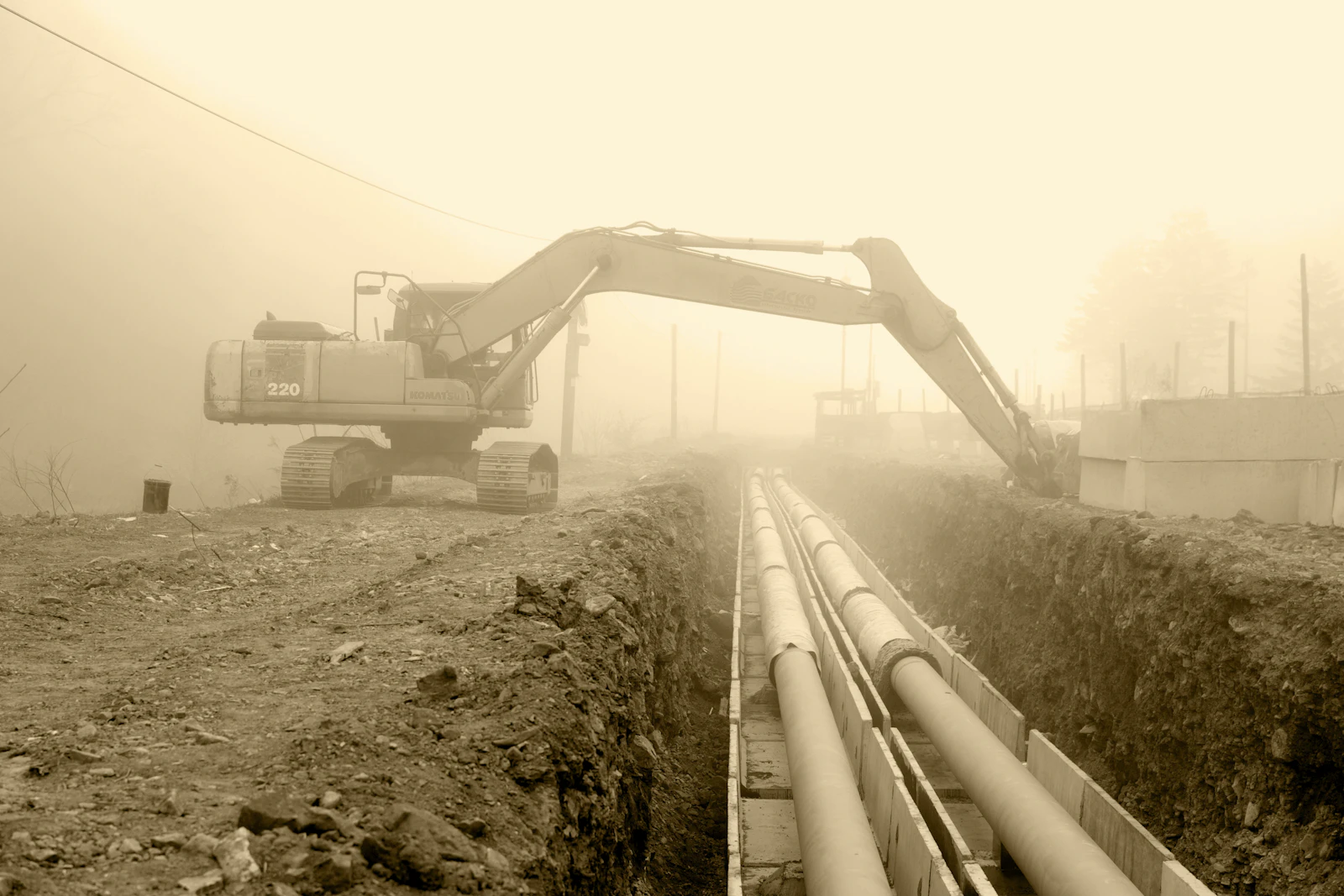 pipeline and rental in construction work