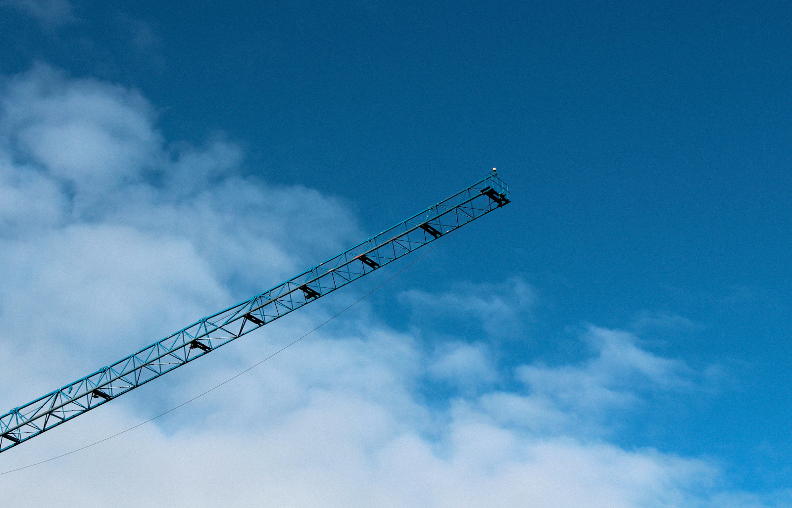 mobile and crane in construction work