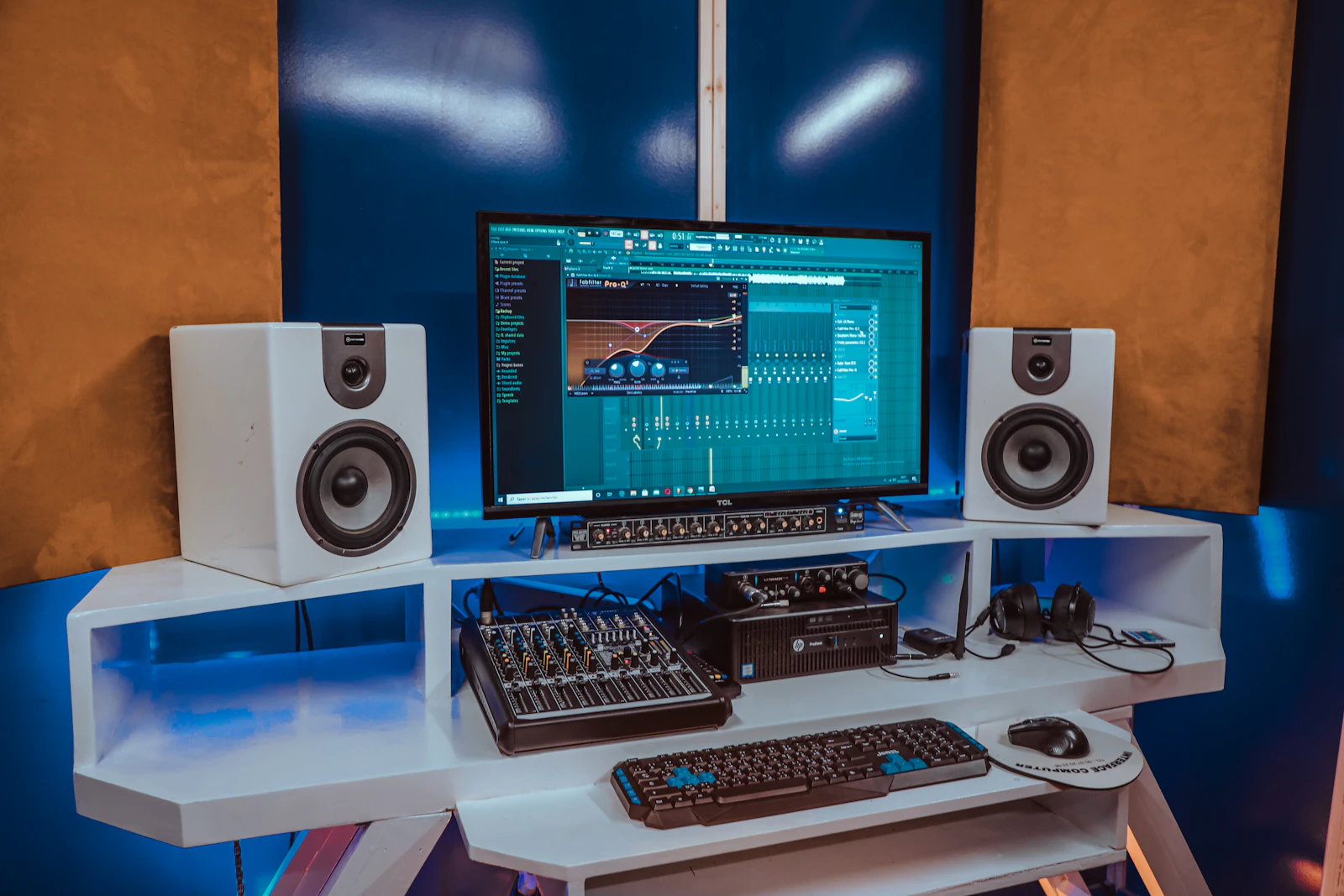 mixing and station in construction work