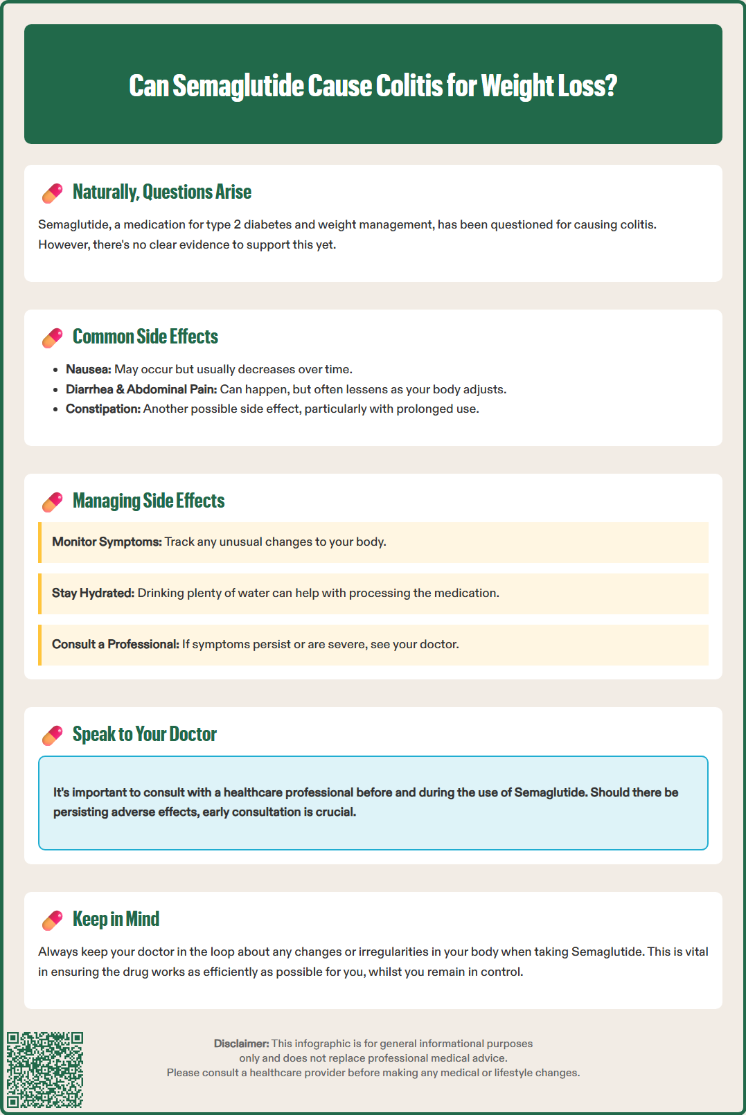 can semaglutide cause colitis