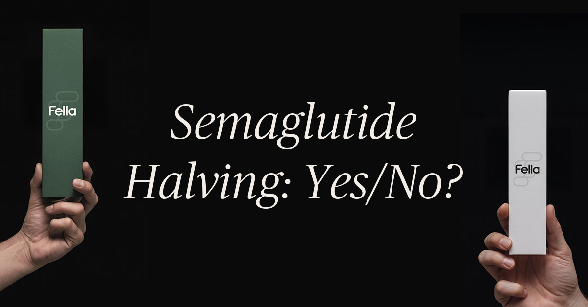can you cut semaglutide in half