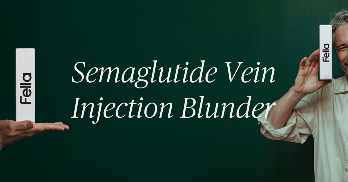 accidentally injected semaglutide into vein