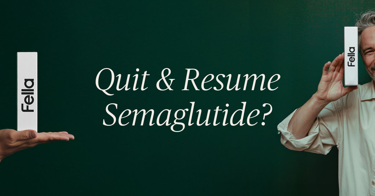 can i stop and restart semaglutide