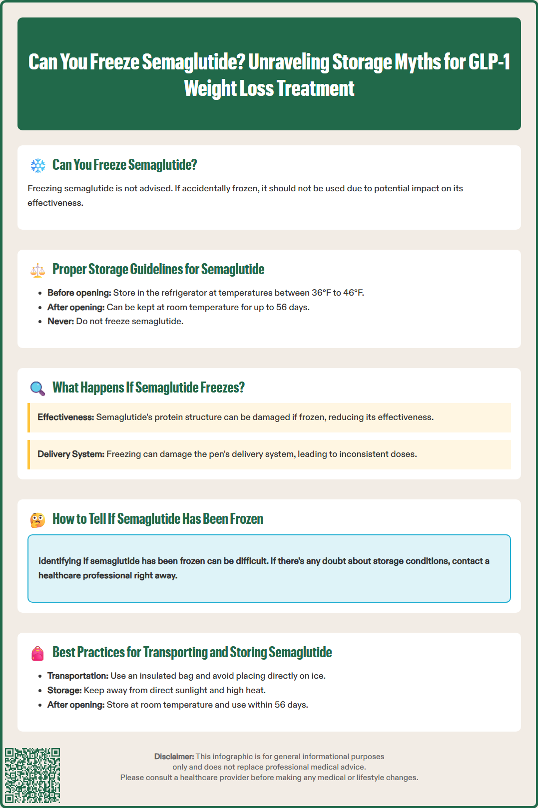 can you freeze semaglutide