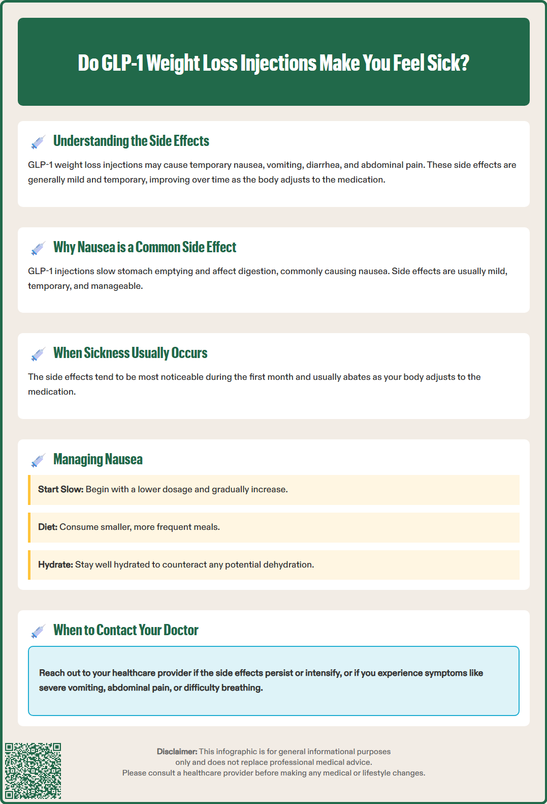 do weight loss injections make you feel sick